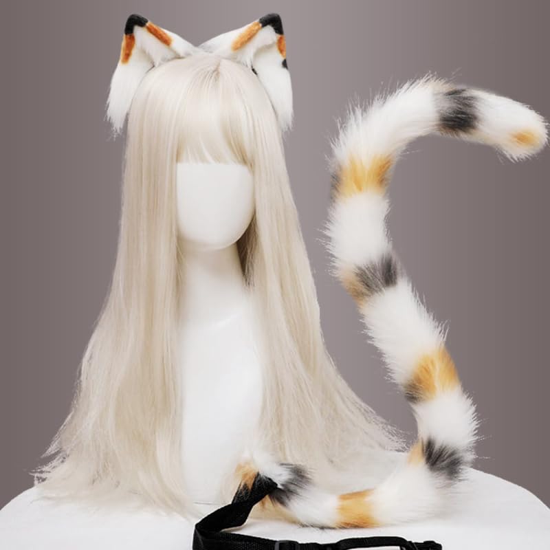 Amazon.co.jp: [アヘガオ] 猫耳 カチューシャ おしっぽ 2点セット